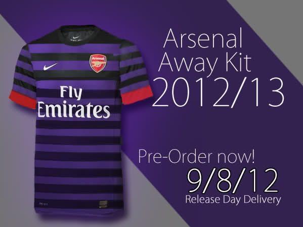 Arsenal away kit 2012-2013